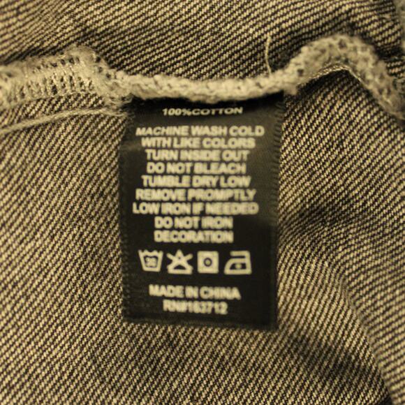 Men's D.C. United The Wild Collective Black Denim Full-Button Bomber Jacket SZ L - Picture 9 of 9